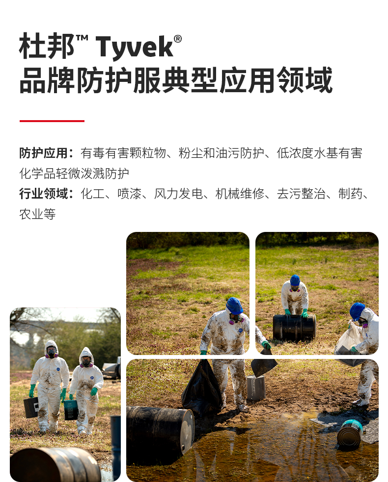 杜邦™ Tyvek® 400 连体防护服 (TBM 001, 原1422A)-S